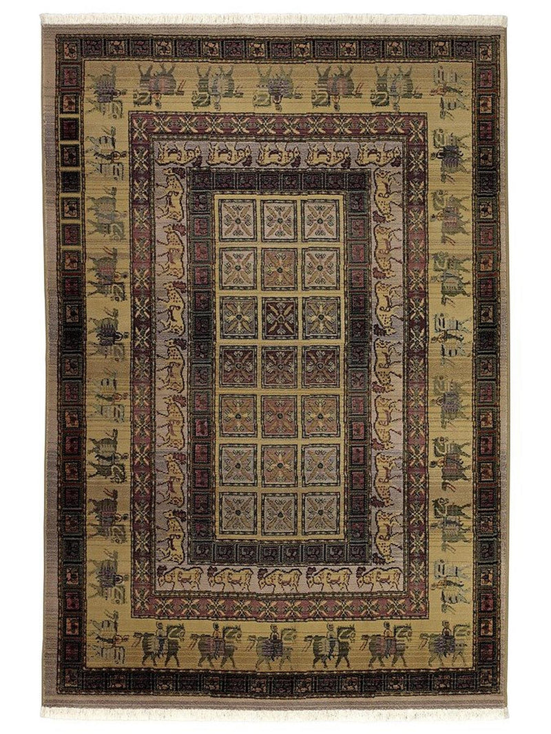 Covor design Antique cu nuante de maro, 90x155cm - LunaHome.ro