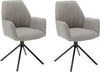 Set 2 scaune Pemba pivotante cu cadru metalic - LunaHome.ro