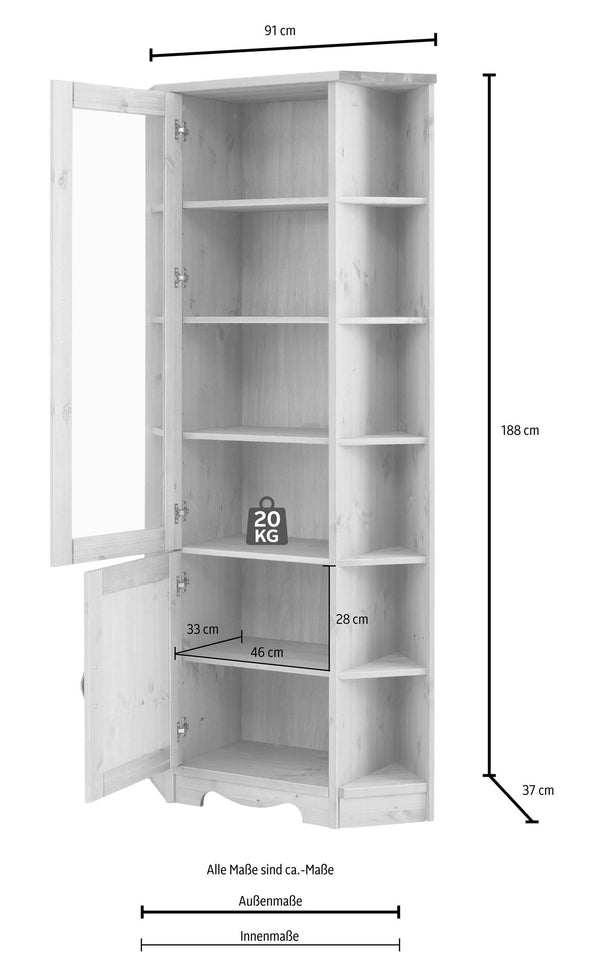 Vitrină de colț Trinidad