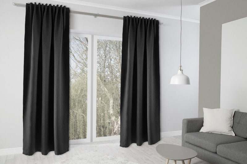 Draperie Galdin antracit, 140x245 cm cu rejansa si efect antifonic - LunaHome.ro