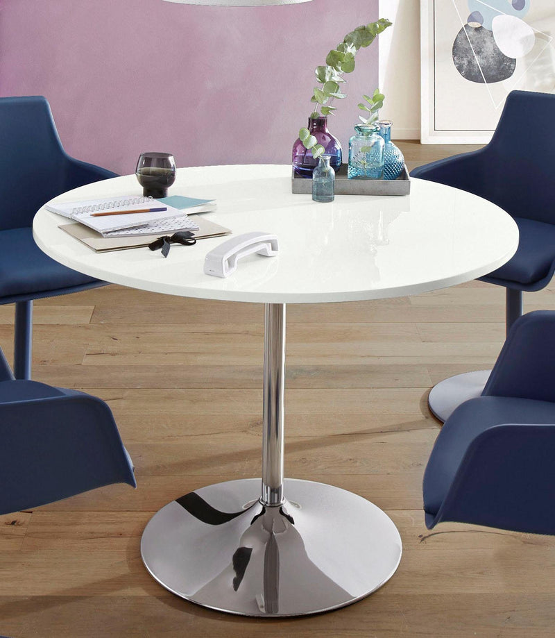 Masă rotunda Trumpet cu diametru de 110 cm - LunaHome.ro