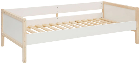 Pat pentru copii Lüttenhütt Janne, din lemn masiv de pin, 90x200 cm - LunaHome.ro