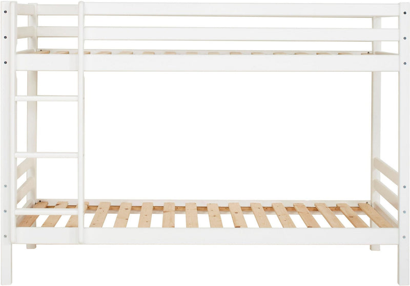 Pat supraetajat Hoppekids MyRoom din lemn de pin alb, 90x200 cm - LunaHome.ro
