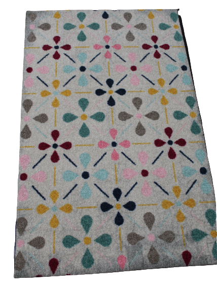 Covor lavabil Wash&dry Mozaic, ideal pentru spatii intens circulate, 75x120 cm - LunaHome.ro