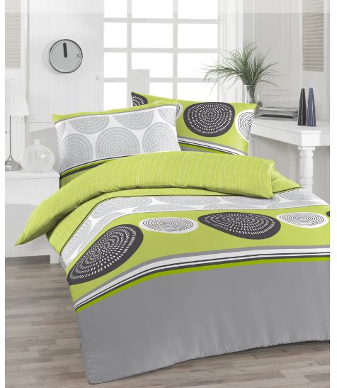 Lenjerie pat Florella UTA, Renforcé, verde - LunaHome.ro