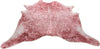 Blana artificiala Bionda cu aspect de piele de vacă imprimată roz, 100x130 cm - LunaHome.ro