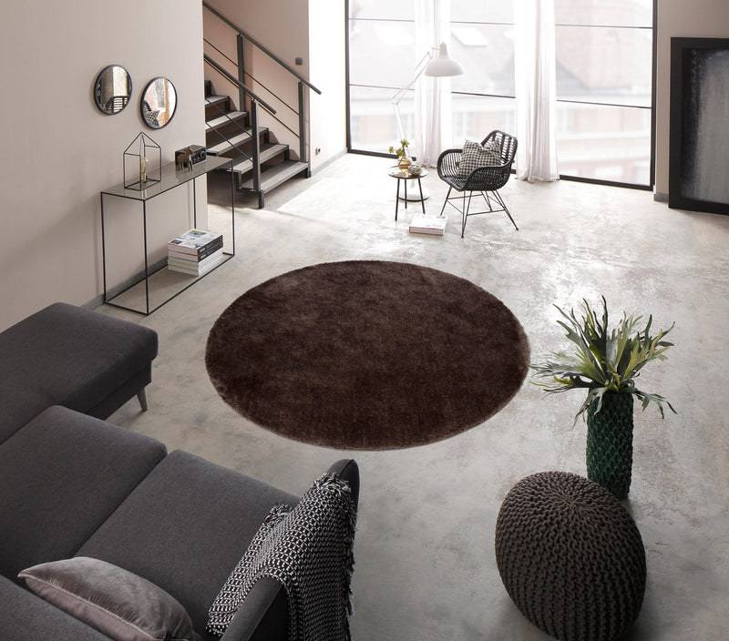 Covor rotund Dana Bruno Banani, maro, 140 cm - LunaHome.ro