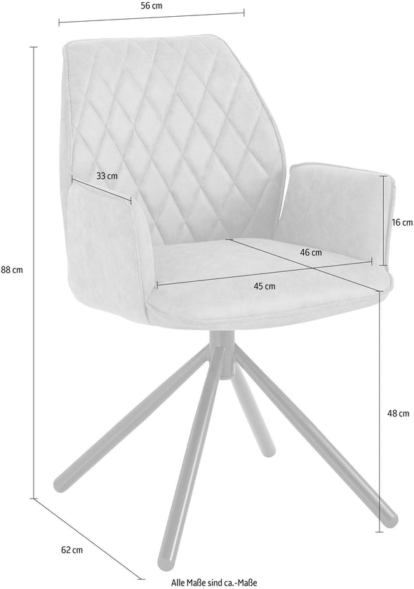 Set 2 scaune Preston din microfibra de lux antracit, cadru metalic - LunaHome.ro