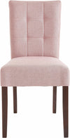 Set 2 scaune Manila cu tapiterie roz, picioare din lemn masiv de fag - LunaHome.ro