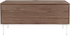 Comoda Chix Woodman din furnir de nuc, picioare metalice, 120 cm latime - LunaHome.ro