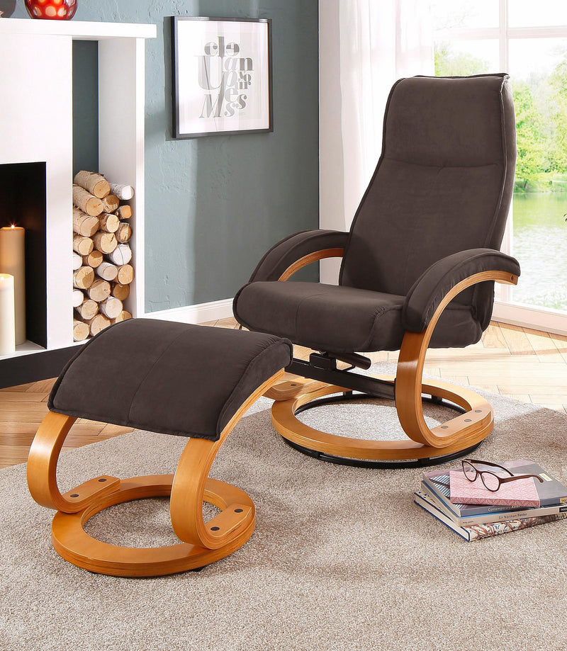 Fotoliu Relax Home affaire Paris, 2 piese (fotoliu și taburet) - LunaHome.ro