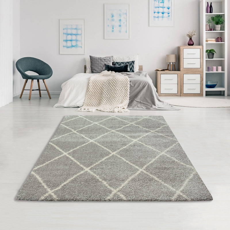 Covor shaggy Hunter Andas, gri, 120x170 cm - LunaHome.ro