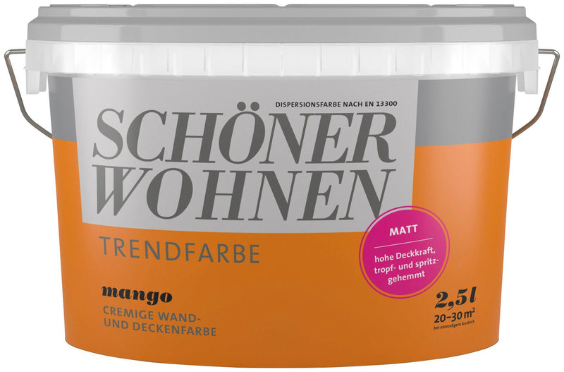 Vopsea SCHÖNER WOHNEN, mango, mat, 2,5l