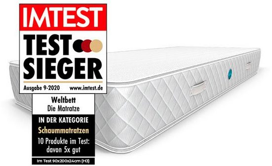 Saltea spuma WORLD BED 90x200 cm - LunaHome.ro