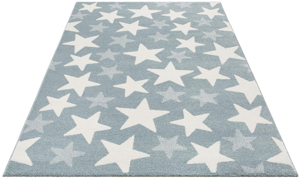 Covor pentru copii Stars, albastru