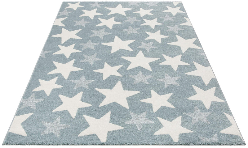 Covor pentru copii Stars, albastru