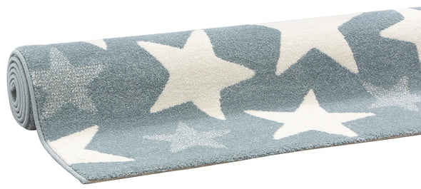 Covor pentru copii Stars, albastru