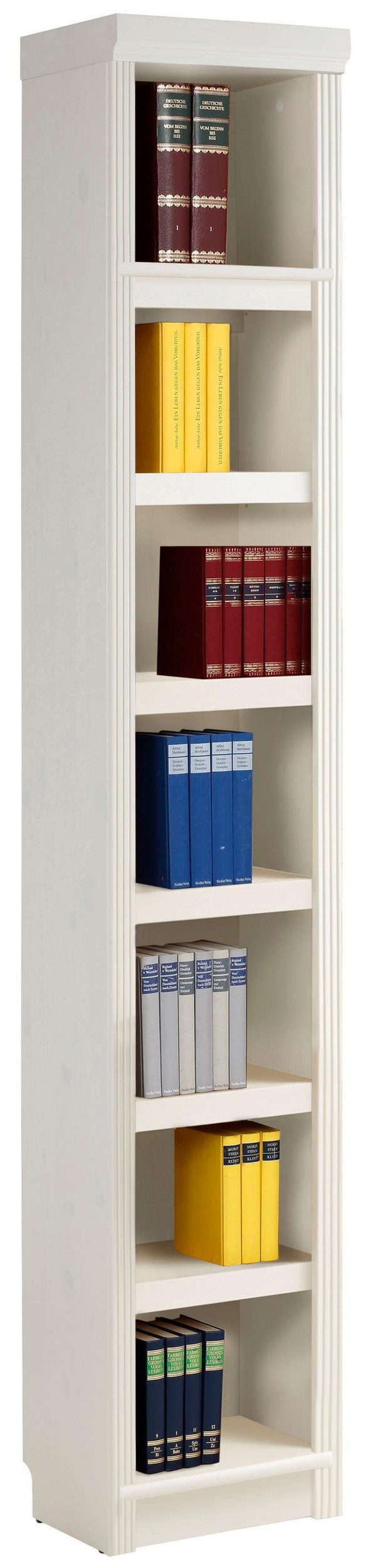 Raft bibliotecă Soeren, alb, 220 cm