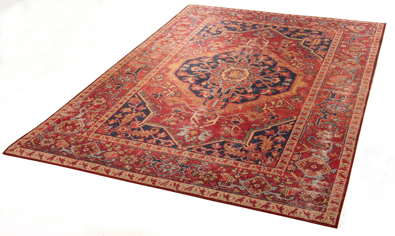 Covor Cecilia 28623, cu model oriental rosu, 70x140 cm - LunaHome.ro