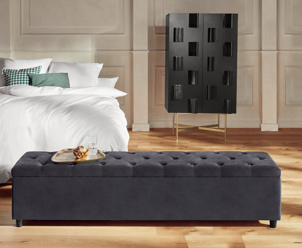 Bancă Relaxy GMK HOME, gri închis, 180 cm - LunaHome.ro