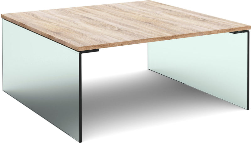 Masuta cafea »Agnes« cu picioare din sticla, 90x90 cm - LunaHome.ro