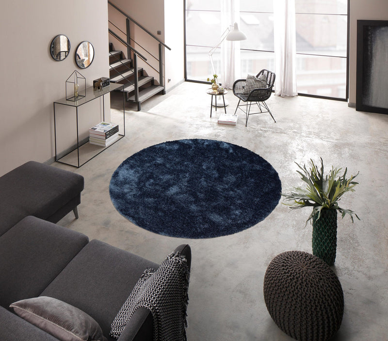 Covor shaggy Dana Bruno Banani, albastru, 140 cm - LunaHome.ro