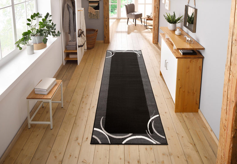 Covor traversă Noah My Home, cu fire scurte antracit, 70x230 cm - LunaHome.ro