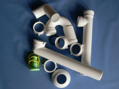 Sifon ergonomic, din plastic PYRAMIS, gri - LunaHome.ro