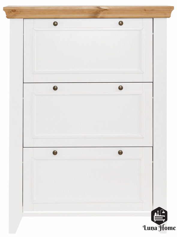 Pantofar 3 clape alb Skandinavia