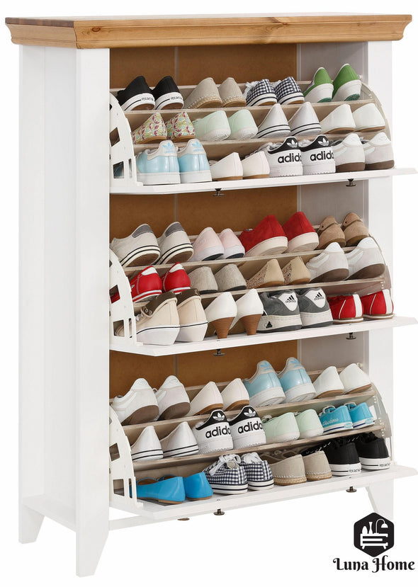 Pantofar 3 clape alb Skandinavia
