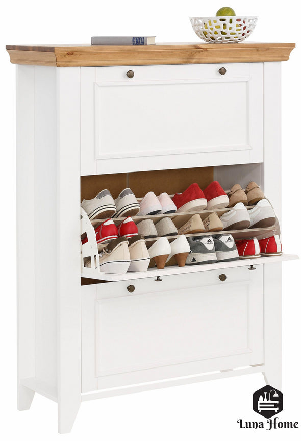 Pantofar 3 clape alb Skandinavia