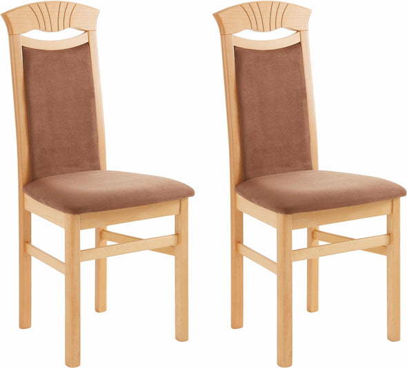 Set 2 scaune Franz din microfibră - LunaHome.ro