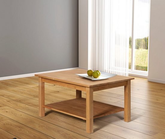 Masuta cafea Tracy, natur, pin masiv - LunaHome.ro