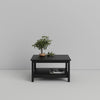 Masuta de cafea Madrid din PAL si Mdf neagra, 81x81 cm - LunaHome.ro