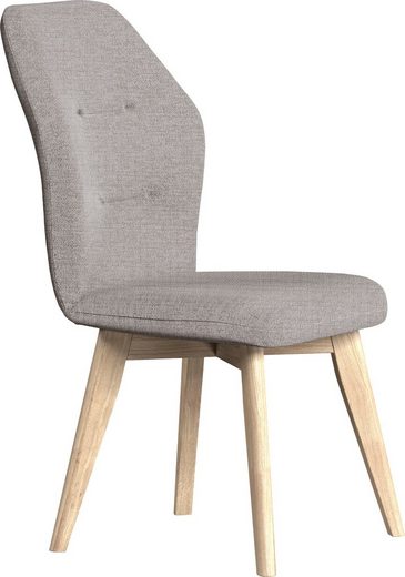 Scaun Madison bej cu design inedit, picioare din lemn de stejar - LunaHome.ro