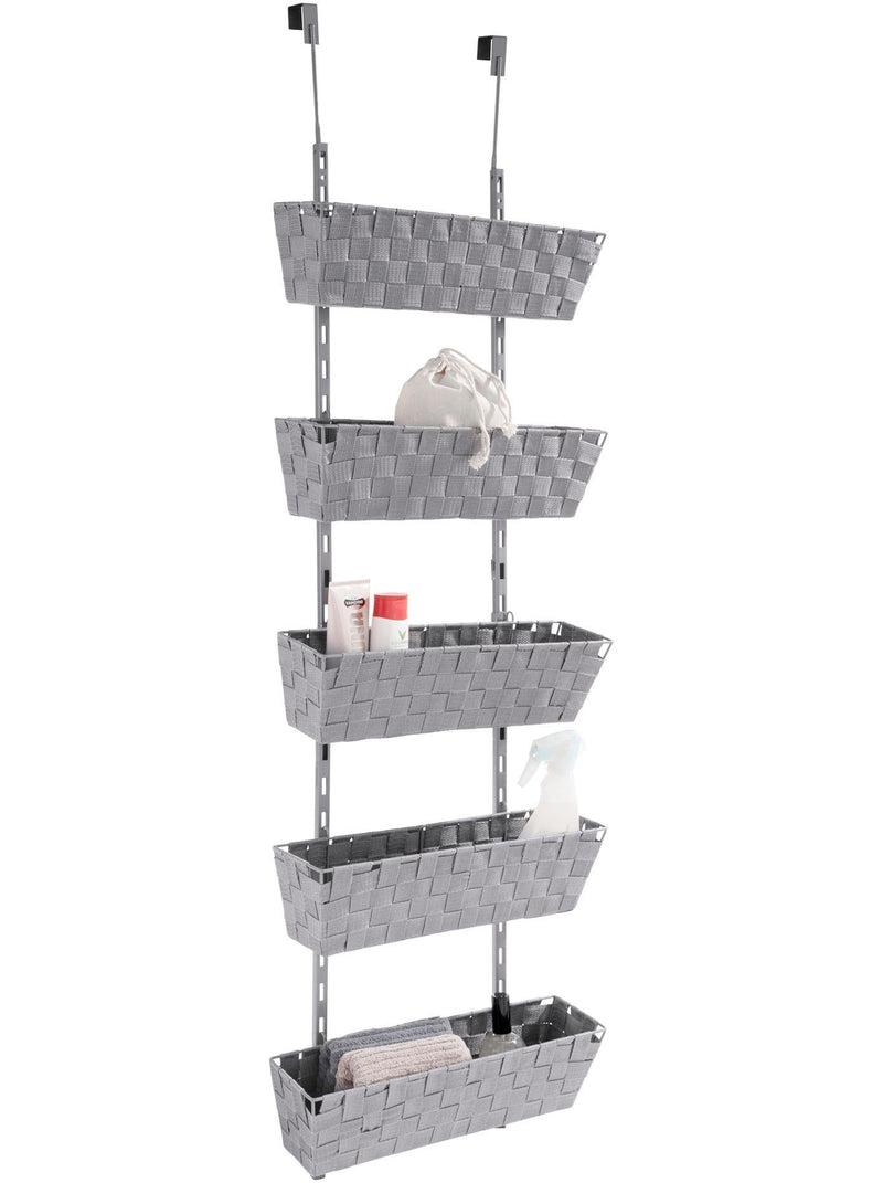 Raft organizare baie Heine Home, gri - LunaHome.ro