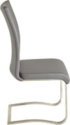 Set 2 scaune Arco II MCA, piele ecologică, gri