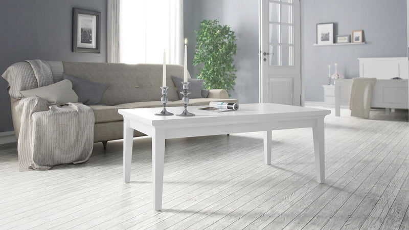 Masuta de cafea Paris alba din Mdf, 75x135 cm - LunaHome.ro