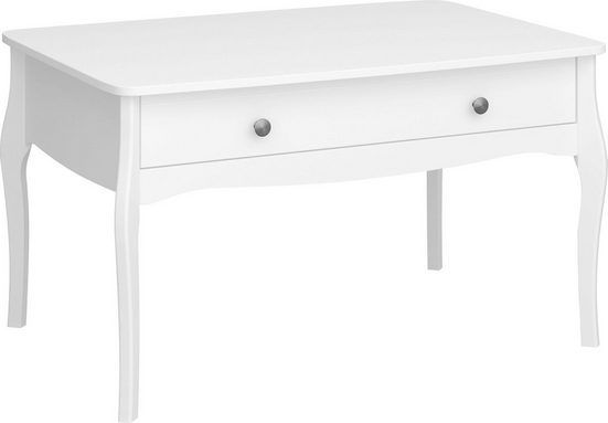 Masuta cafea Baroque din Mdf alb, 96x68 cm - LunaHome.ro