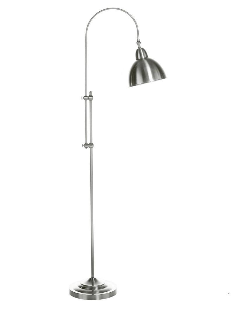Lampadar argintiu cu un abajur