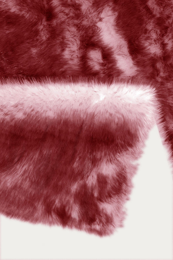Covor de blana sintetica Sammo foarte moale si pufos, roșu, 160x230 cm - LunaHome.ro