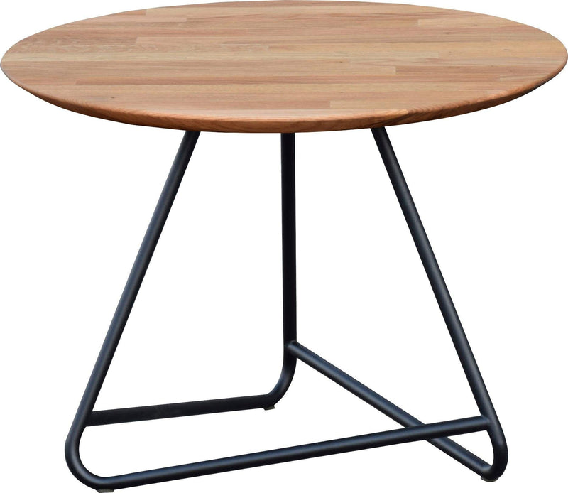 Masuta cafea Andas Tonka din lemn de stejar, 60 cm diametru - LunaHome.ro