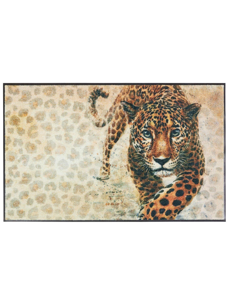 Covor lavabil Wash&dry, ideal pentru spatii intens circulate, Leopard, 75x120 cm - LunaHome.ro