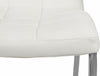 Set 2 scaune Lila din piele ecologica alba, cadru din metal - LunaHome.ro