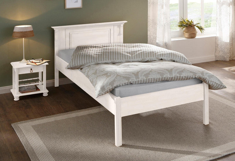 Pat Mitu din lemn masiv de pin alb, 90x200cm - LunaHome.ro