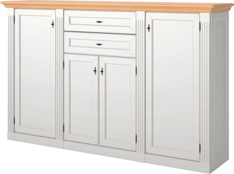 Comoda Maisonette WEHRSDORFER alba 193 cm - LunaHome.ro
