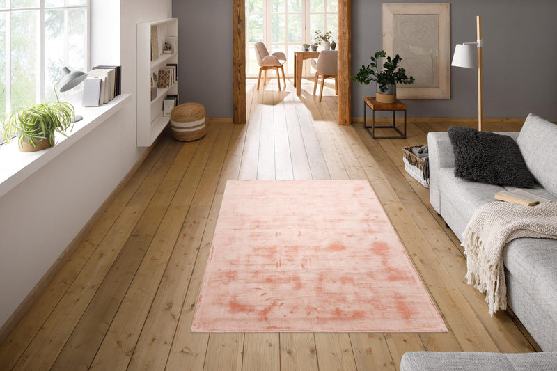 Covor »Shirley« din viscoza cu aspect matasos, roz trandafir 120x180 - LunaHome.ro
