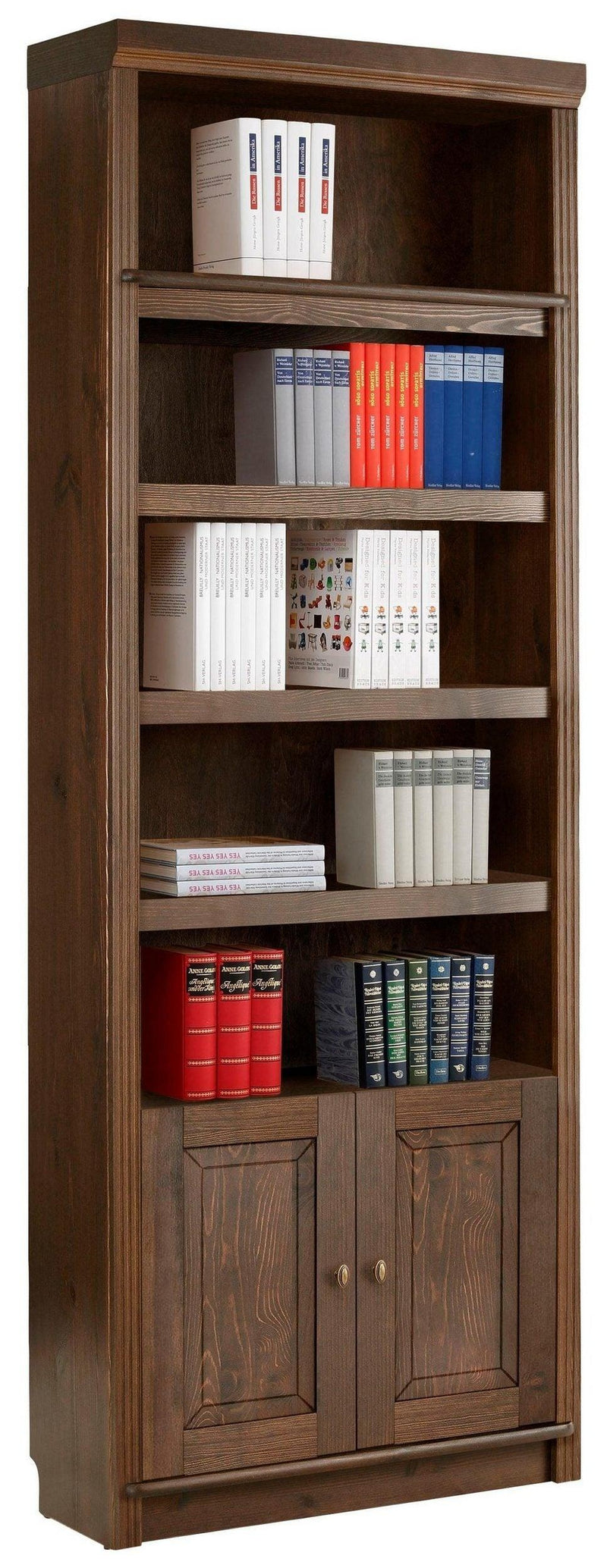 Bibliotecă Cliff maro 220 cm