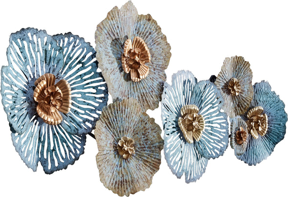 Decoratiune perete FlowerBlue - LunaHome.ro