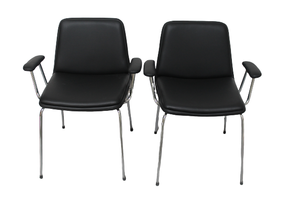 Scaun Sweet Living, set 2 bucăți, negru